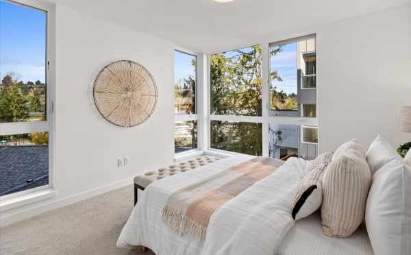 First Bedroom at 5610 NE 60th St, One of the Kendal Townhomes by Isola Homes