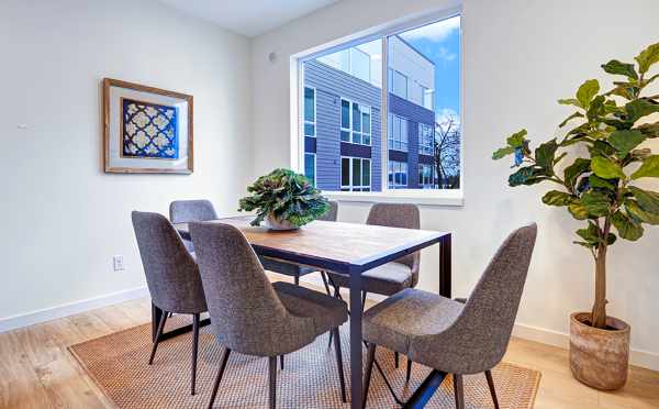 Dining Room at 1638E 20th Ave of the Avani Townhomes