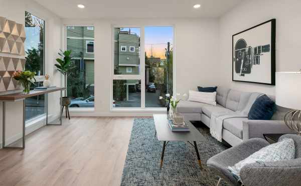 Living Room in One of the Baymont Townhomes in Montlake