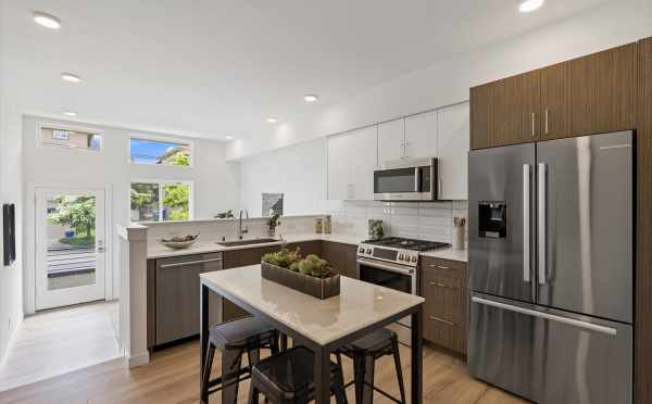 View from the Kitchen to the Living Room at 1812 E Spruce St