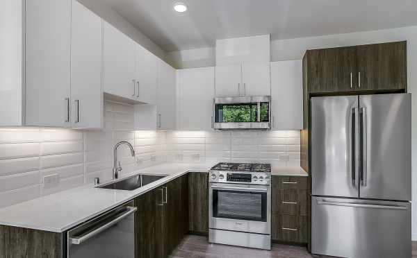 Kitchen at 1703 NW 62nd St at the Kai Townhomes in Ballard