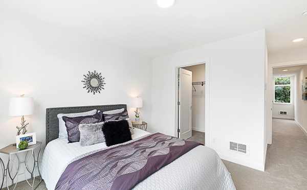 Bedroom on the Second Floor of a Lucca Townhome, 3537 Wallingford Avenue N