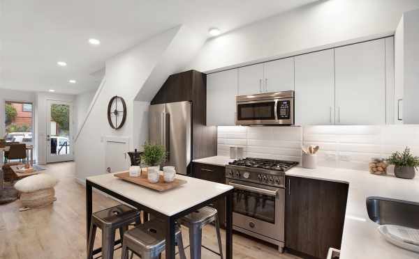 View from the Kitchen to the Living Room at 809B N 47th St