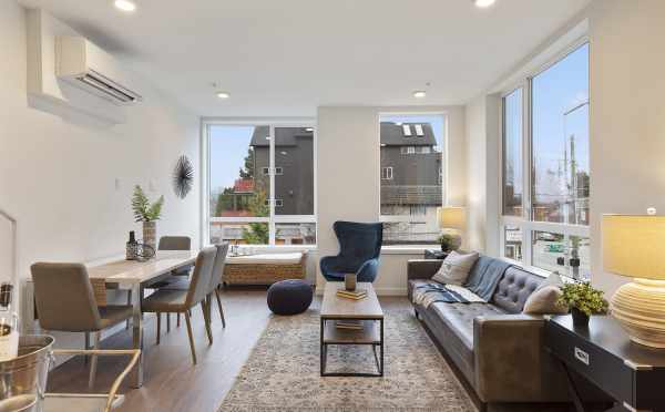 Living Room and Dining Area at 1492 NW 75th St