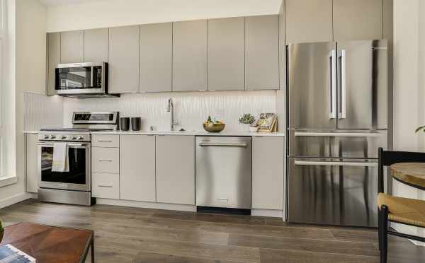 Kitchen at 8364 14th Ave NW, One of the Thoren Townhomes