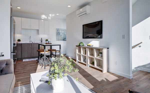 View from the Living Room to the Kitchen at 437D NE 73rd Street