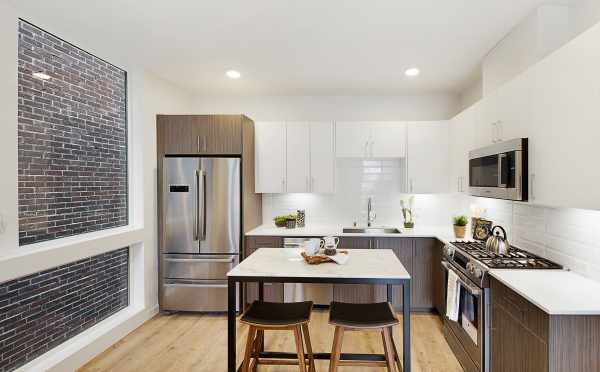 Kitchen and Dining Area in One of The Wyn Townhomes