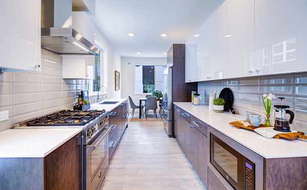 Kitchen and Dining Room in One of the Avani Townhomes