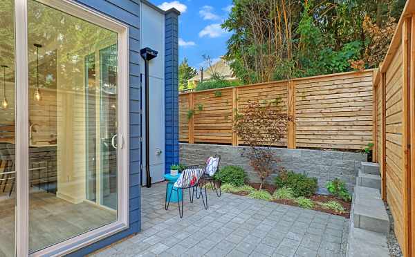 Back Patio off the Single-Family Home at Lifa East in Ballard