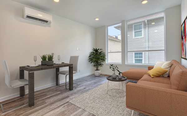 Living Room and Dining Area at 14339C Stone Ave N