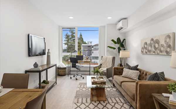 Living Room at 806A N 46th St, One of the Nino 15 East Townhomes by Isola Homes