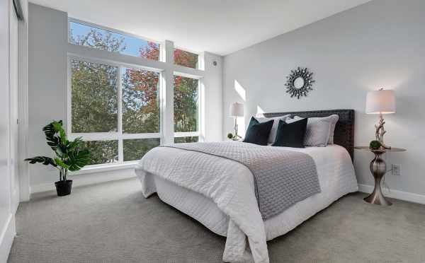 First Bedroom in the One of the Garage Homes at Lucca in Wallingford