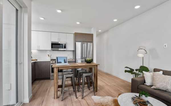 View from the Living Room to the Kitchen at 1728C 11th Ave