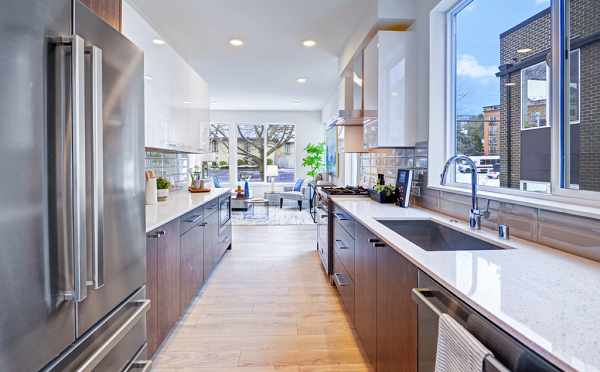 Kitchen and Living Room at 1638E 20th Ave