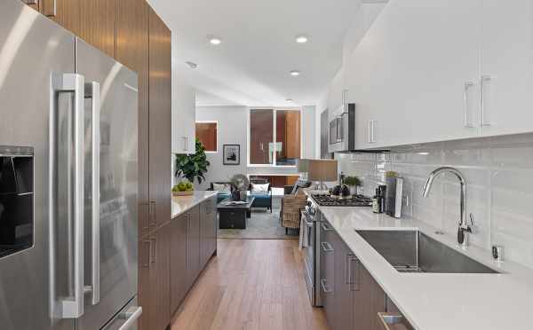 View from the Kitchen to the Living Room at 212B 18th Ave