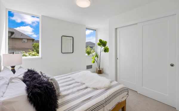 First Bedroom at 1812 E Spruce St, One of the Opal Rowhomes in the Cabochon Collection by Isola Homes