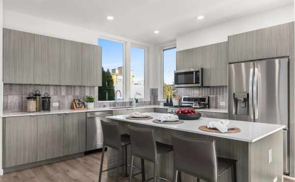 Kitchen at 1647 22nd Ave, One of the Central 22 Townhomes