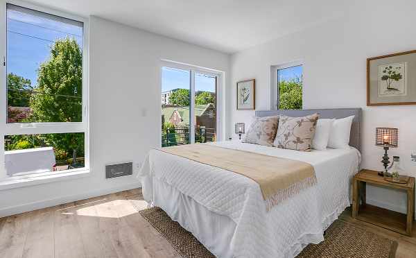 Second Bedroom at 422F 10th Ave E, of the Core 6.1 Townhomes by Isola Homes