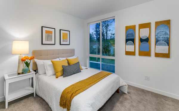 First Bedroom at 10429C Alderbrook Pl NW, One of the Jasmine Townhomes in the Flora Collection