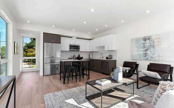 View from the Living Room to the Kitchen at 6421 14th Ave NW