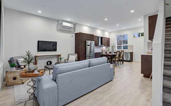 Living Room, Dining Area, and Kitchen at 1494 NW 75th Street