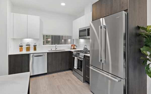 Kitchen at 1279 N 145th St, One of the Tate Townhomes