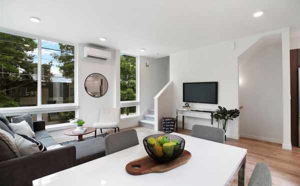 View from the Dining Area to the Living Area at 5111F Ravenna Ave NE