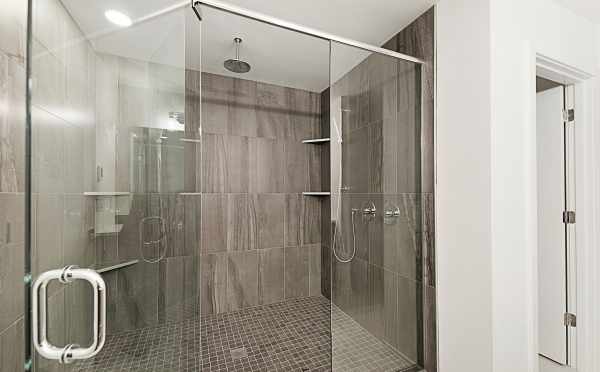 Shower in the Master Bath of One of the Twin II Townhomes