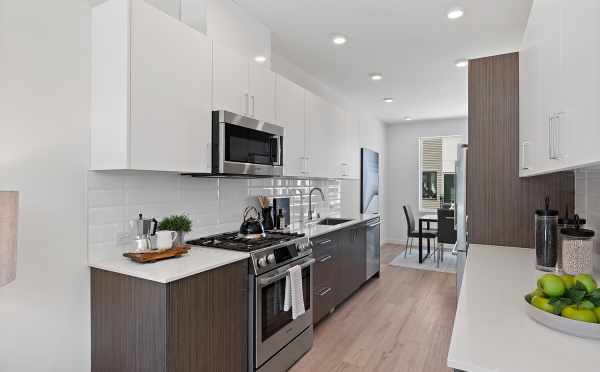 Kitchen at 212B 18th Ave, One of the Amber Homes in the Cabochon Collection