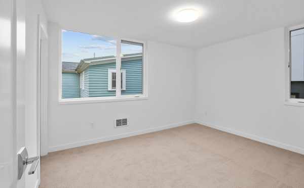 First Bedroom at 3238A 14th Ave W, One of the Harloe Townhomes by Isola Homes