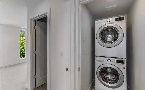 Laundry Area at 1703 NW 62nd St in the Kai Townhomes, by Isola Homes