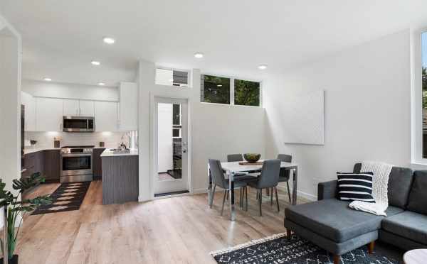 View from the Living Room to the Kitchen at 5111F Ravenna Ave NE