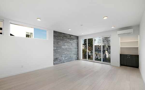 Tiled Wall in the Living Room of 2127 Dexter Ave N in East Queen Anne Seattle