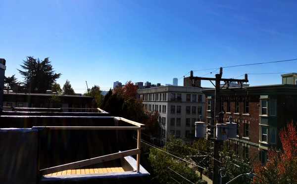 View Looking South from One of the Rooftop Decks of the Oncore Townhomes in Capitol Hill Seattle