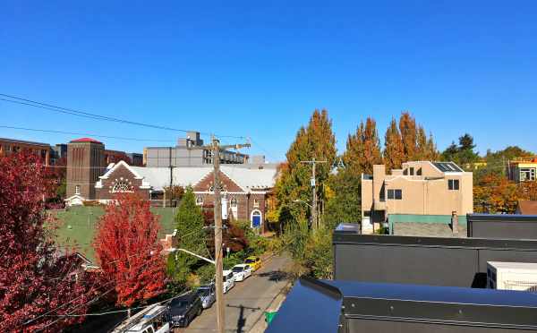 View Looking North from One of the Rooftop Decks of the Oncore Townhomes in Capitol Hill Seattle