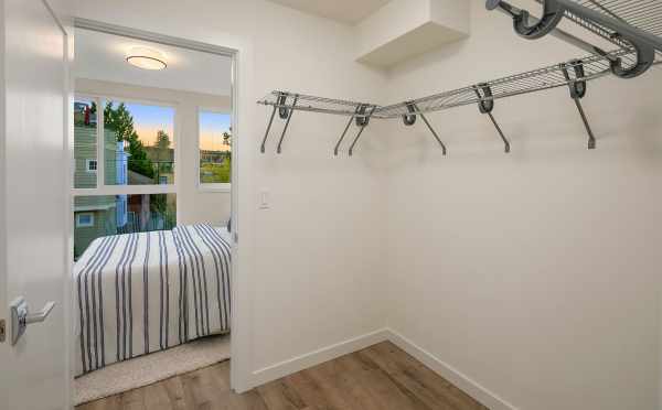 Owner's Suite Closet in One of the Baymont Townhomes at 2506 Everett Ave E