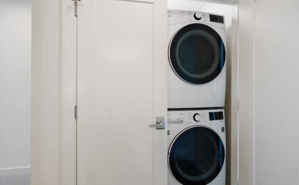 Washer and Dryer at 1812 E Spruce St, One of the Opal Rowhomes in the Cabochon Collection