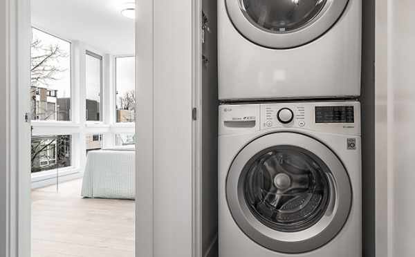 Washer and Dryer at 111F3 14th Ave, One of the Corazon North Townhomes