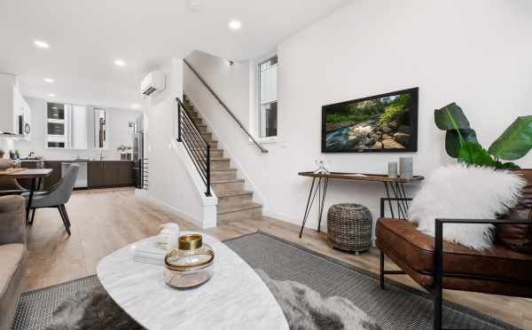 View from the Living Room to the Kitchen at 1105F 14th Ave