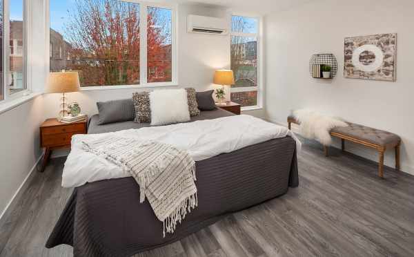 Master Bedroom in the One of the Units of Oncore Townhomes