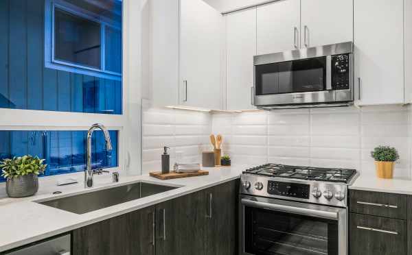 Stainless Steel Appliances in the Kitchen at 109A 22nd Ave E