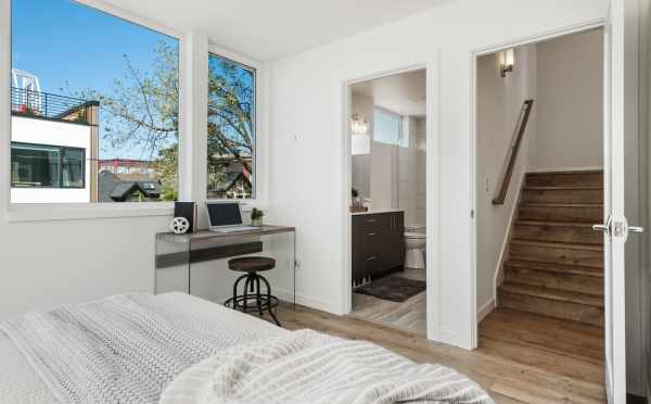 View from the Owner's Suite to the Hallway and Bathroom at 1113A 14th AVe