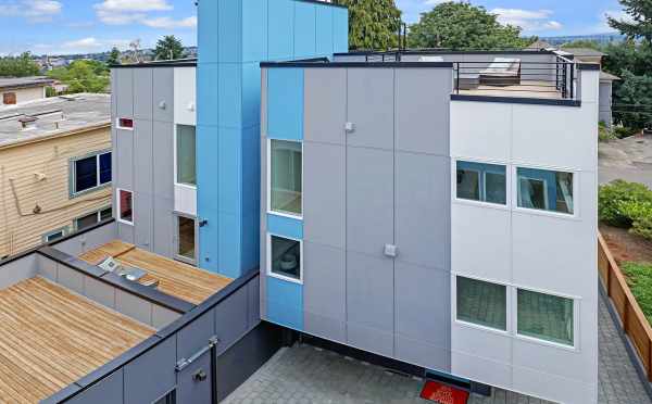 Aerial View of Some of the Decks at Hawk's Nest Townhomes