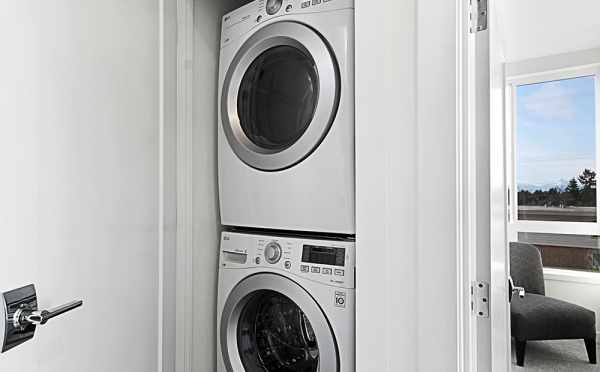 Stackable Washer and Dryer in 7530B 15th Ave NW, Live-Work Unit in Talta Ballard