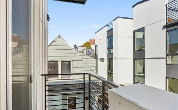 Deck Off the Owner's Suite at 1728C 11th Ave, One of the Altair Townhomes in Capitol Hill
