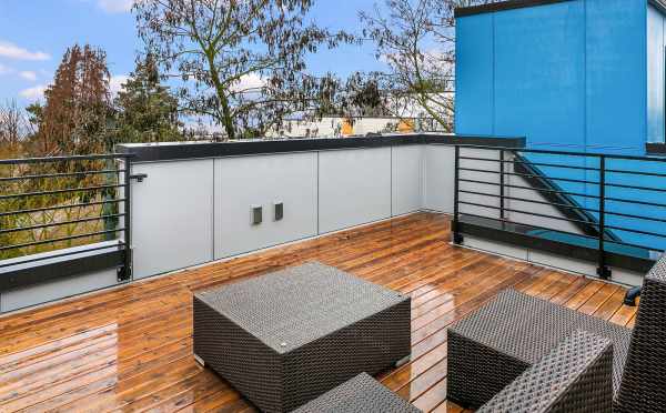 Rooftop Deck at 1541B 14th Ave in the Hawk's Nest Townhomes