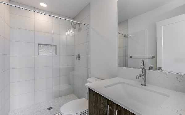 Master Bathroom at 1703 NW 62nd St in the Kai Townhomes