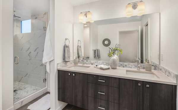 Master Bathroom in the One of the Units of Oncore Townhomes