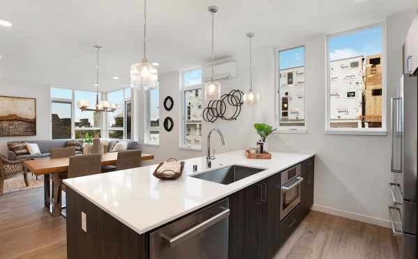 View from the Kitchen to the Living Room at 807 N 47th St