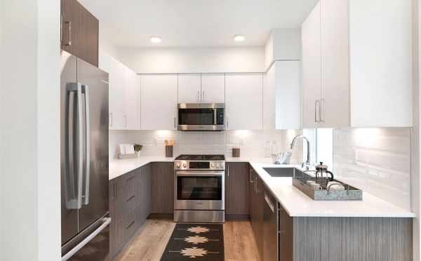 Kitchen at 5111F Ravenna Ave NE, One of the Tremont Townhomes